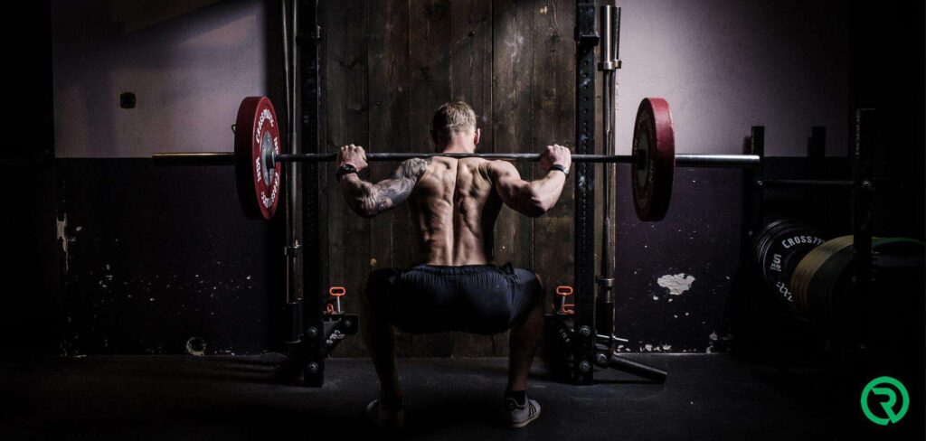 Fitness fotoshoot Barbell Back Squat Olaf van Wijk